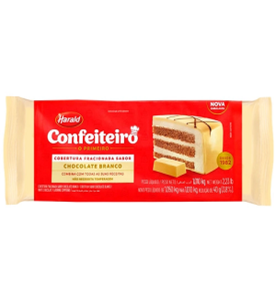 COBERTURA FRAC.CONFEITEIRO BRANCA 1KG