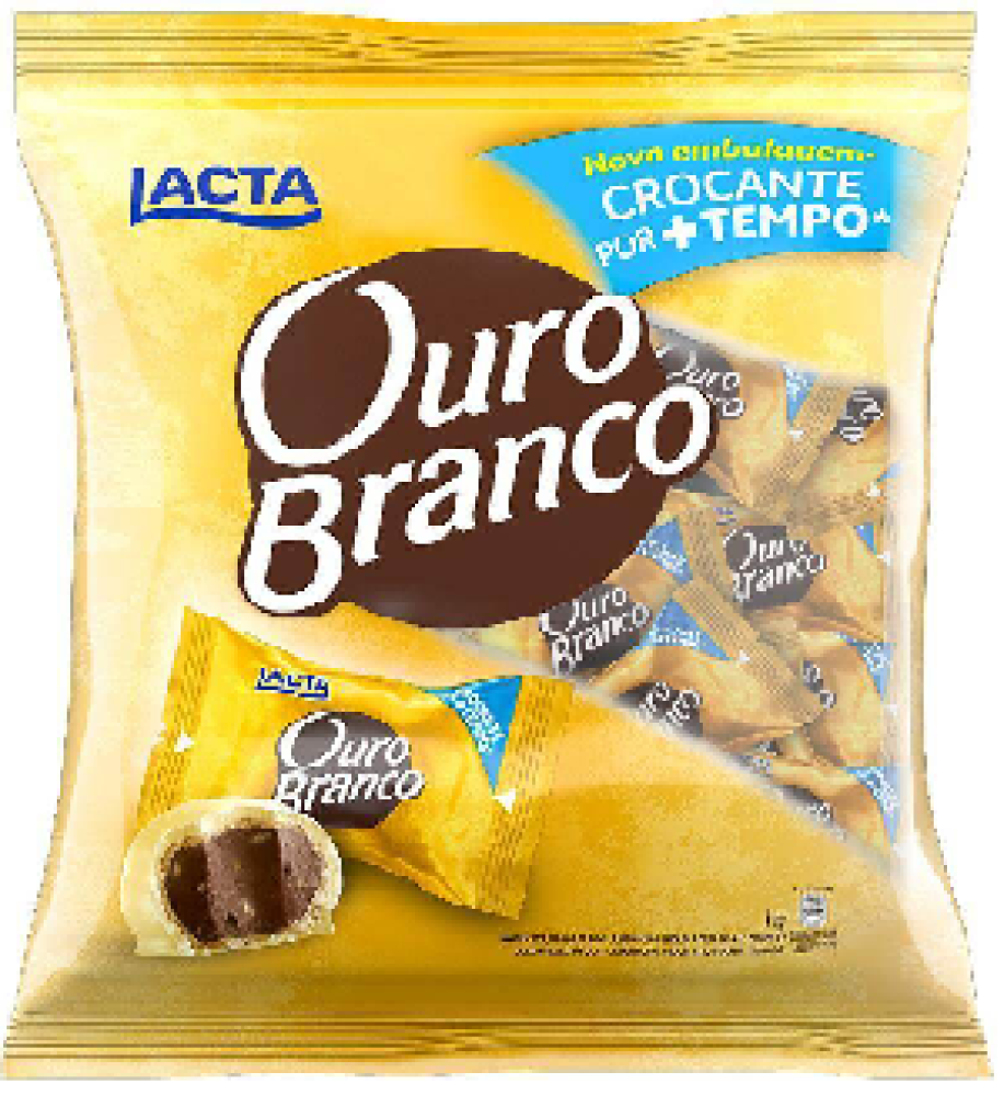 BOMBOM LACTA OURO BRANCO 1KG