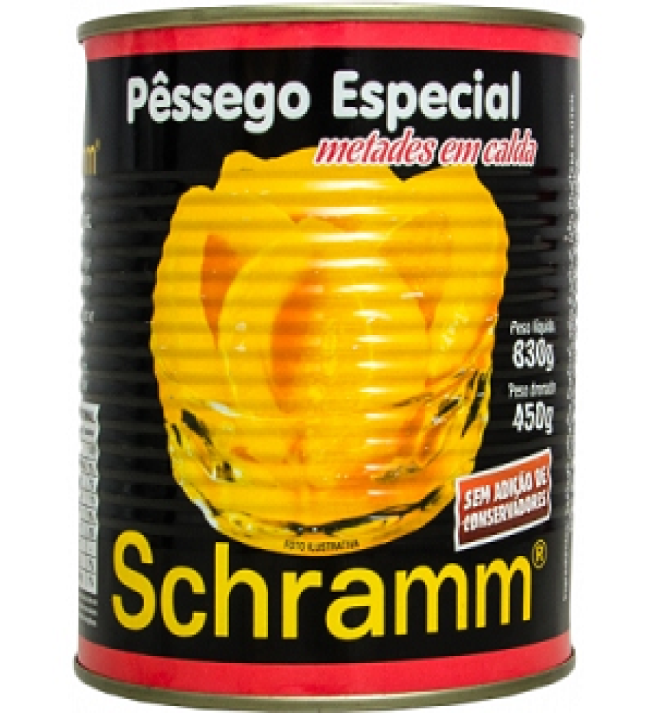 PÊSSEGO EM CALDA SCHRAMM 450GR