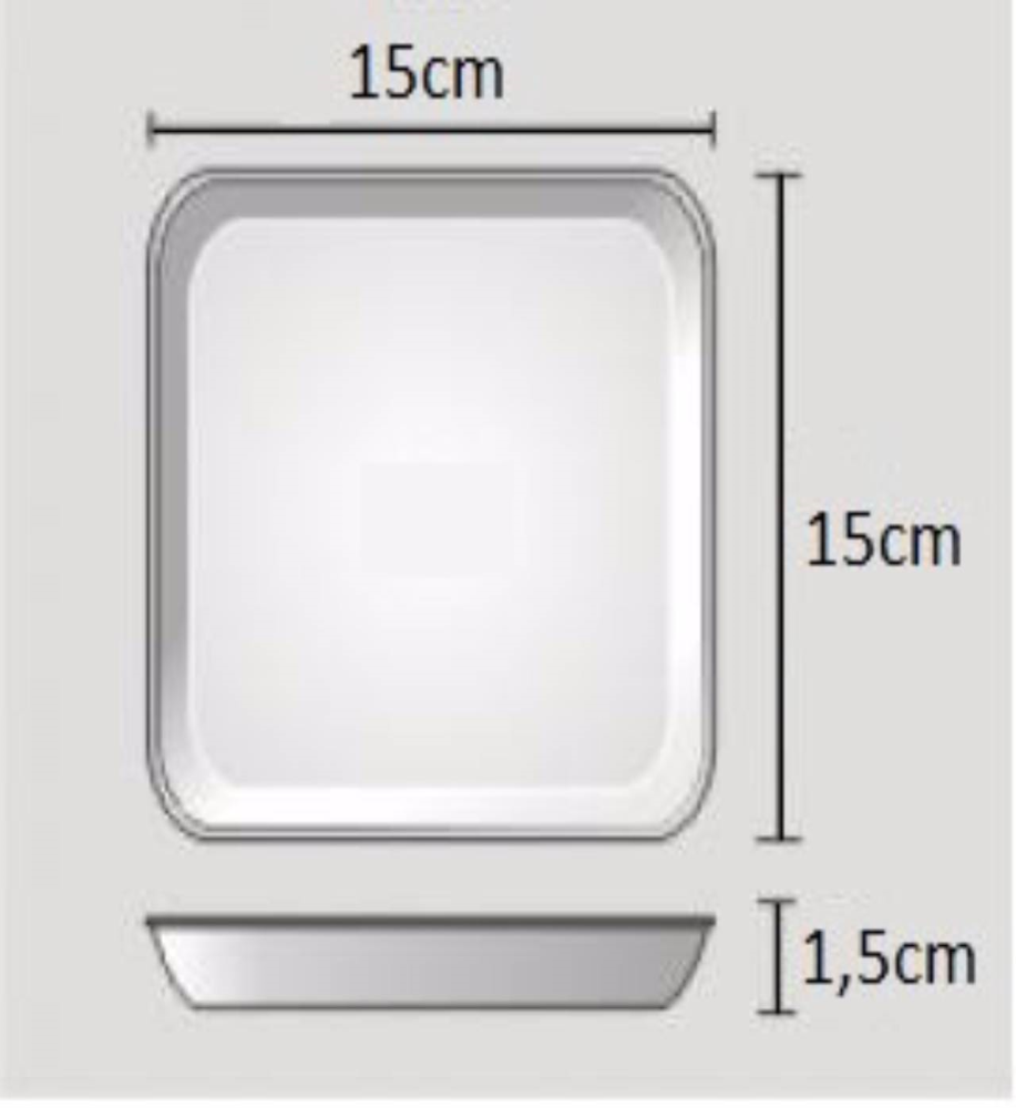 BANDEJA ISOPOR 15x15 C/100