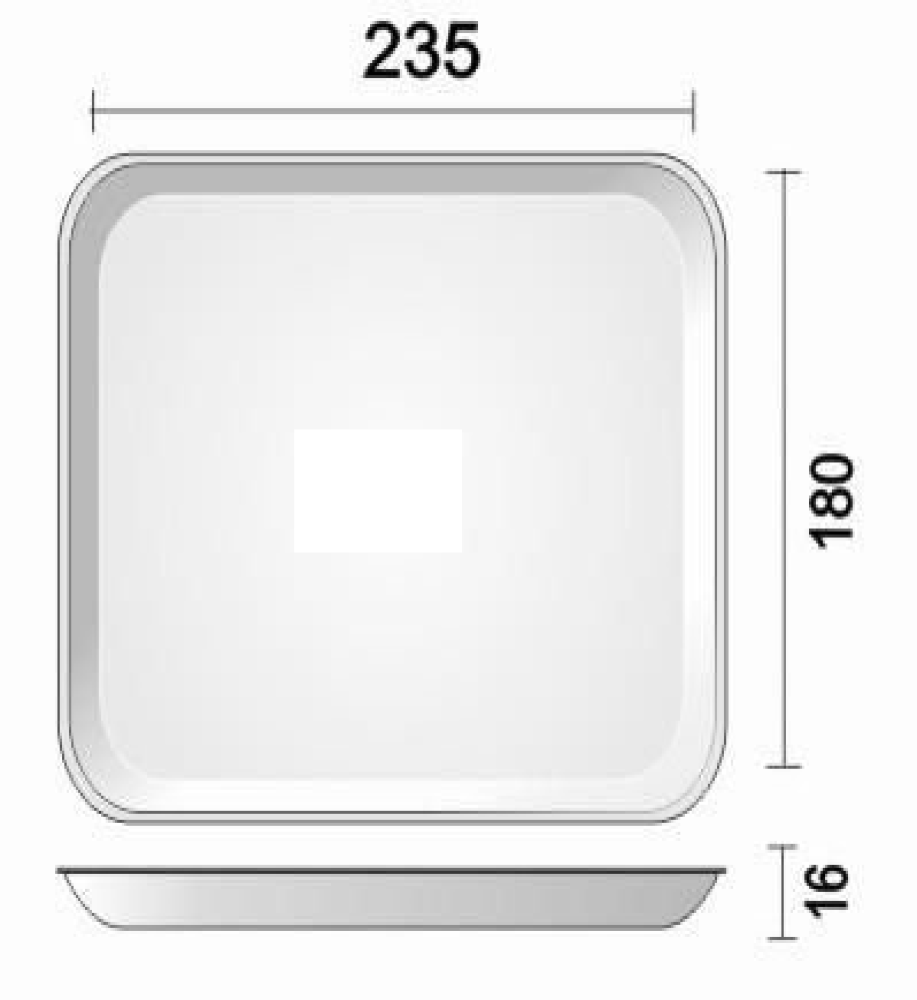 BANDEJA ISOPOR 23,5x18 C/100