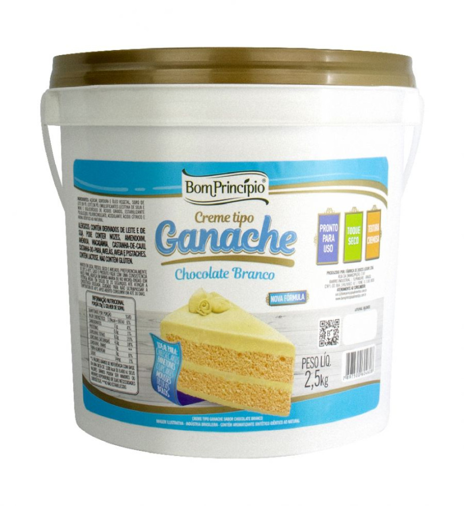 GANACHE B.PRINC.BRANCO 2,5kg