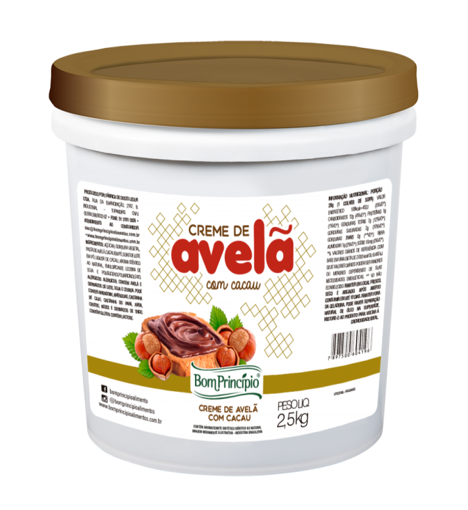 CREME AVELA BOM PRIN.2,5KG