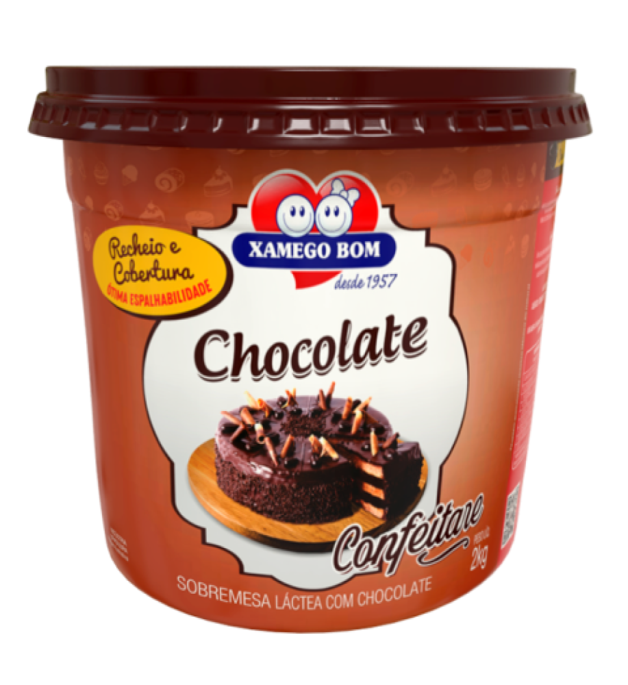 RECHEIO CHOCOLATE XAMEGO BOM 2KG