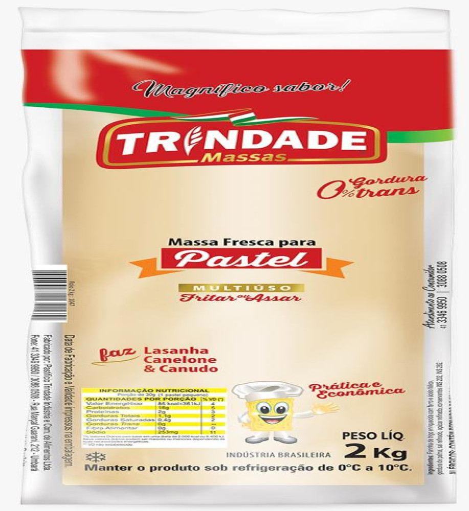 MASSA PASTEL TRINDADE 2KG