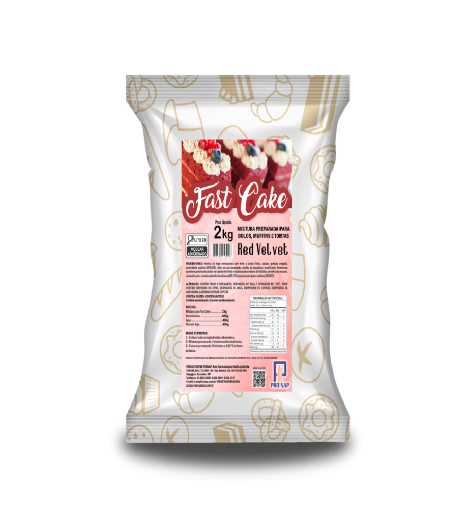MISTURA BOLO RED VELVET PRONAP 2KG