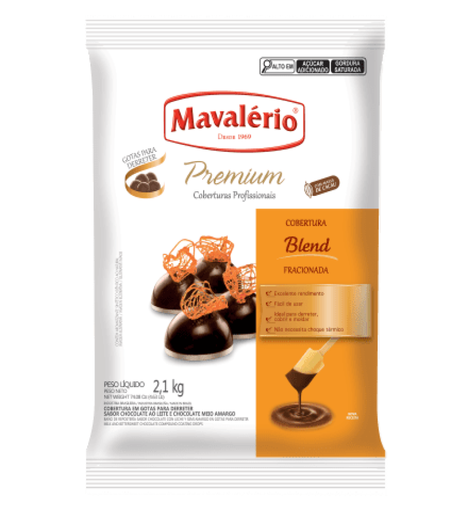 COBERTURA GOTAS BLEND MAVALERIO 1KG