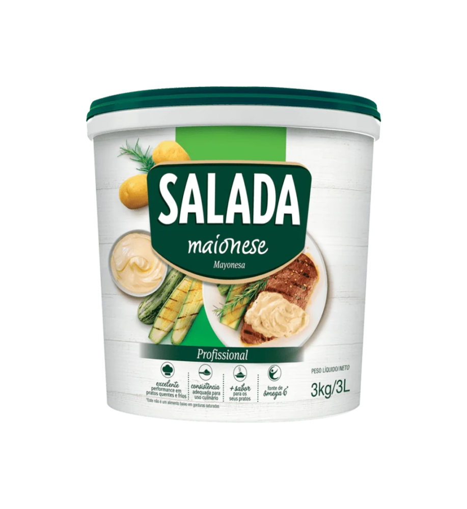 MAIONESE SALADA BALDE 3KG