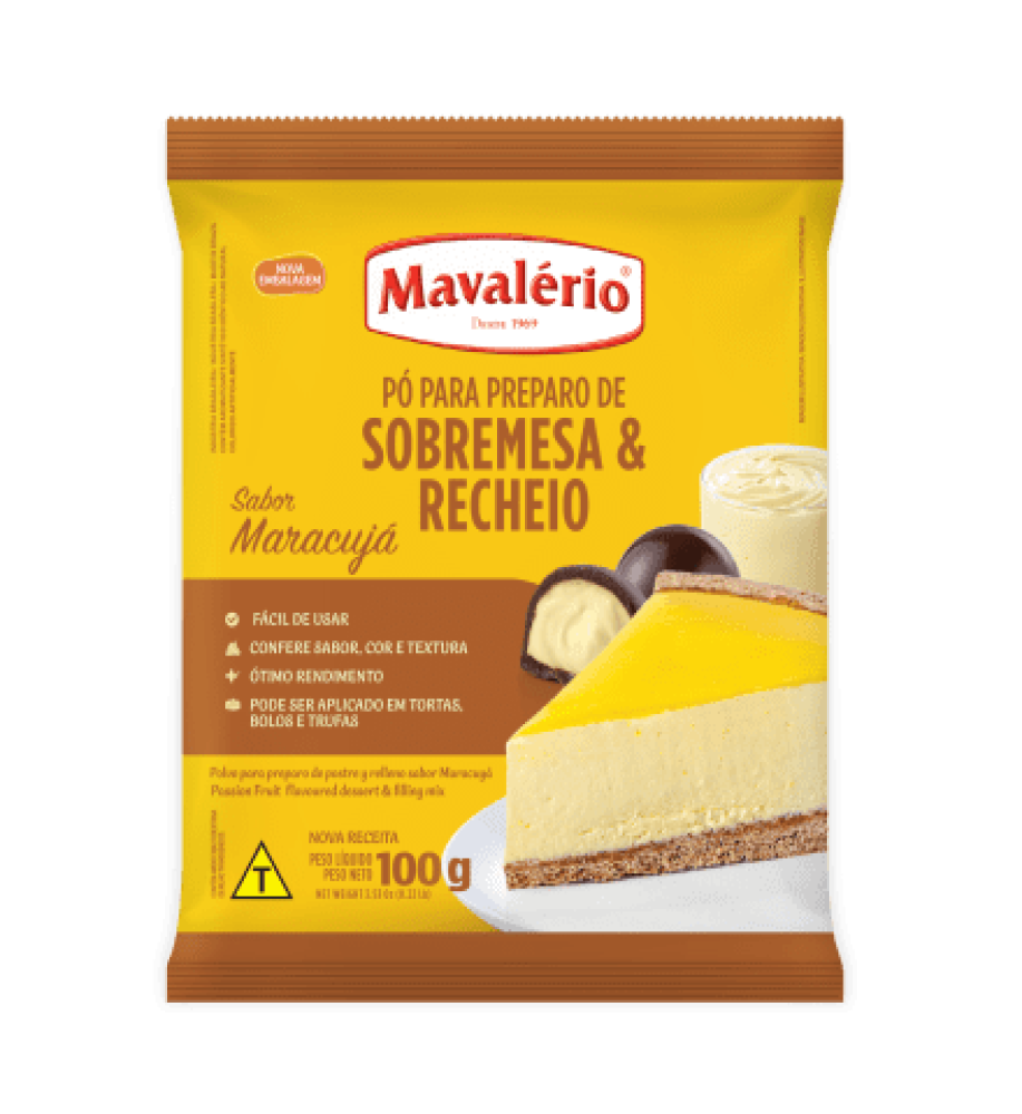 PÓ SOBREMESA MARACUJA MAVALERIO 100GR