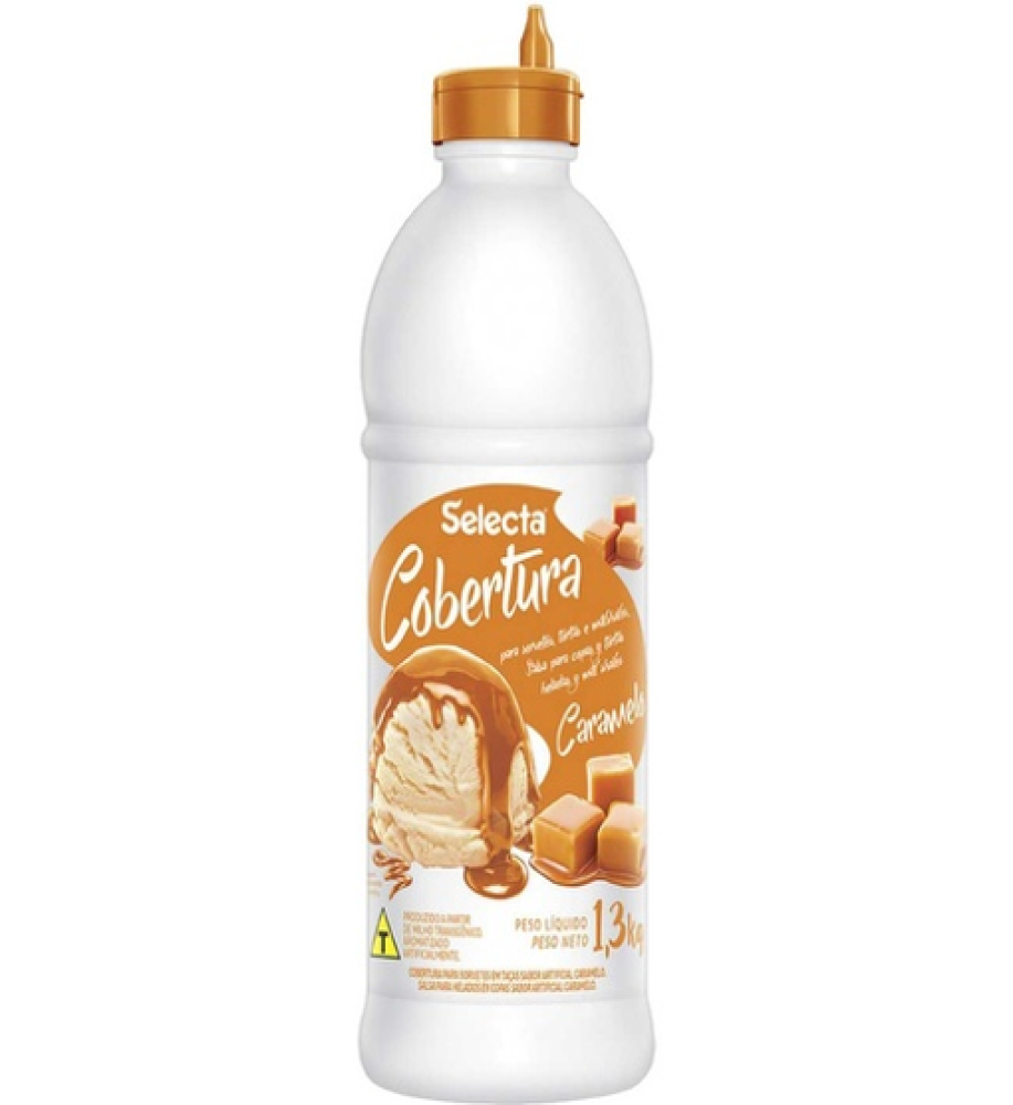 COBERTURA SORVETE CARAMELO SELECTA 1,3KG