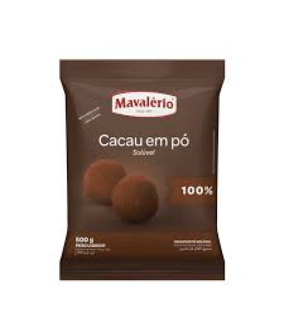 CACAU PO ALCALINO 100% MAVALERIO 500GR
