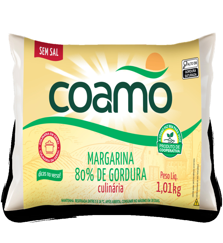 MARGARINA COAMO S/SAL  80% 1KG