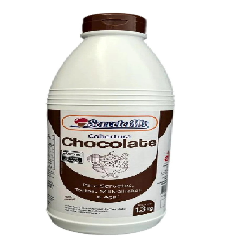COBERTURA SORVETEMIX CHOCOLATE  1,3KG