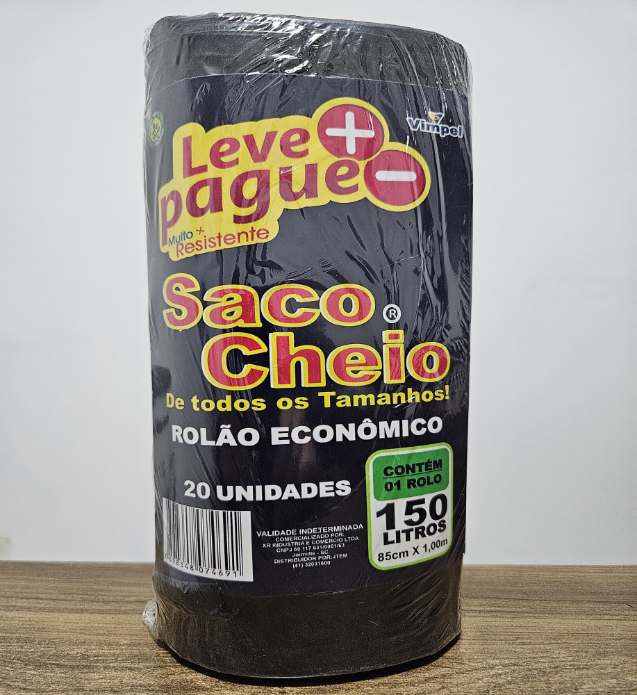 SACO DE LIXO SACO CHEIO 150L C/20