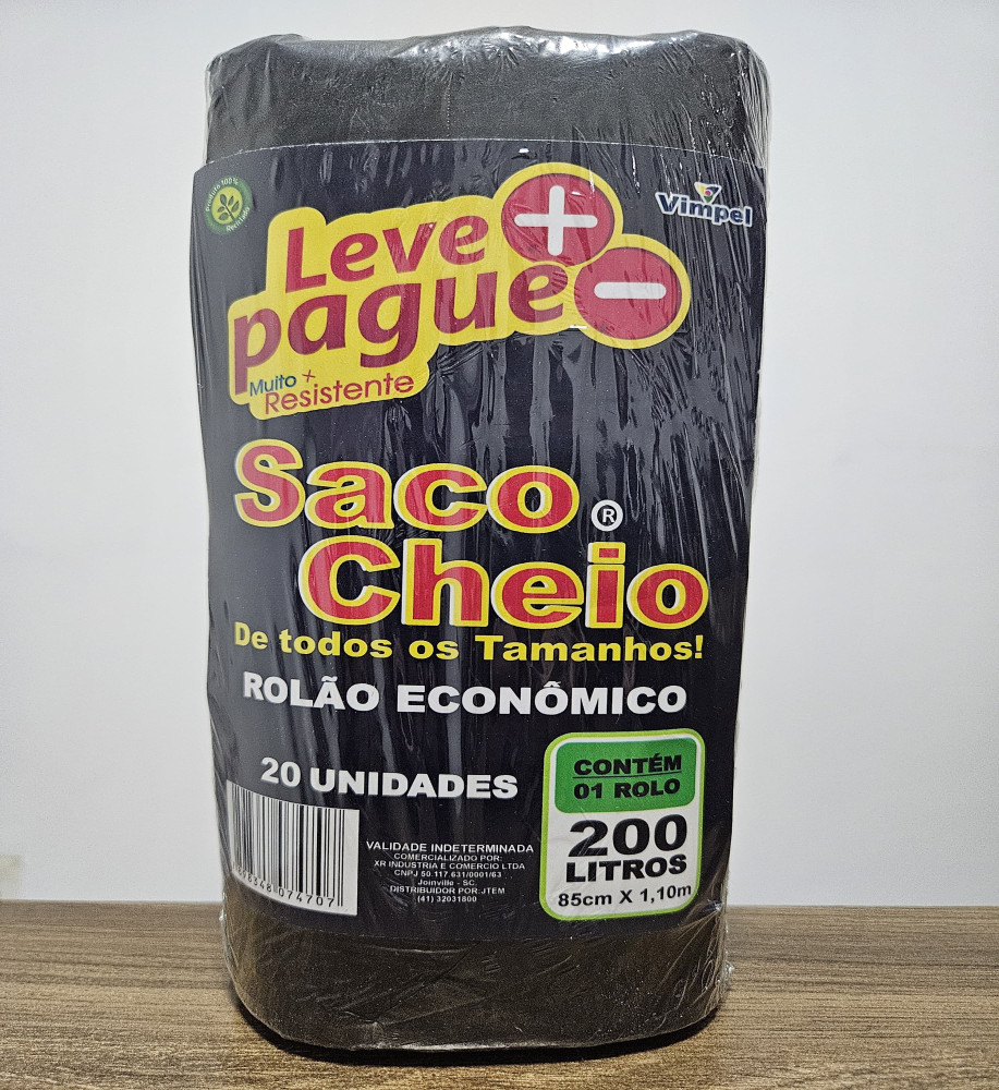 SACO DE LIXO SACO CHEIO 200L C/20