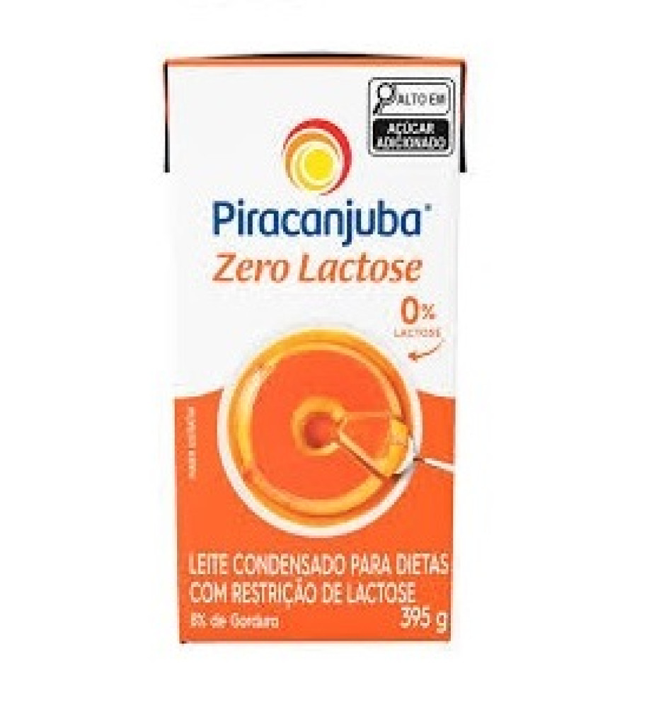 LEITE CONDENSADO ZERO LACTOSE PIRACANJUBA 395G
