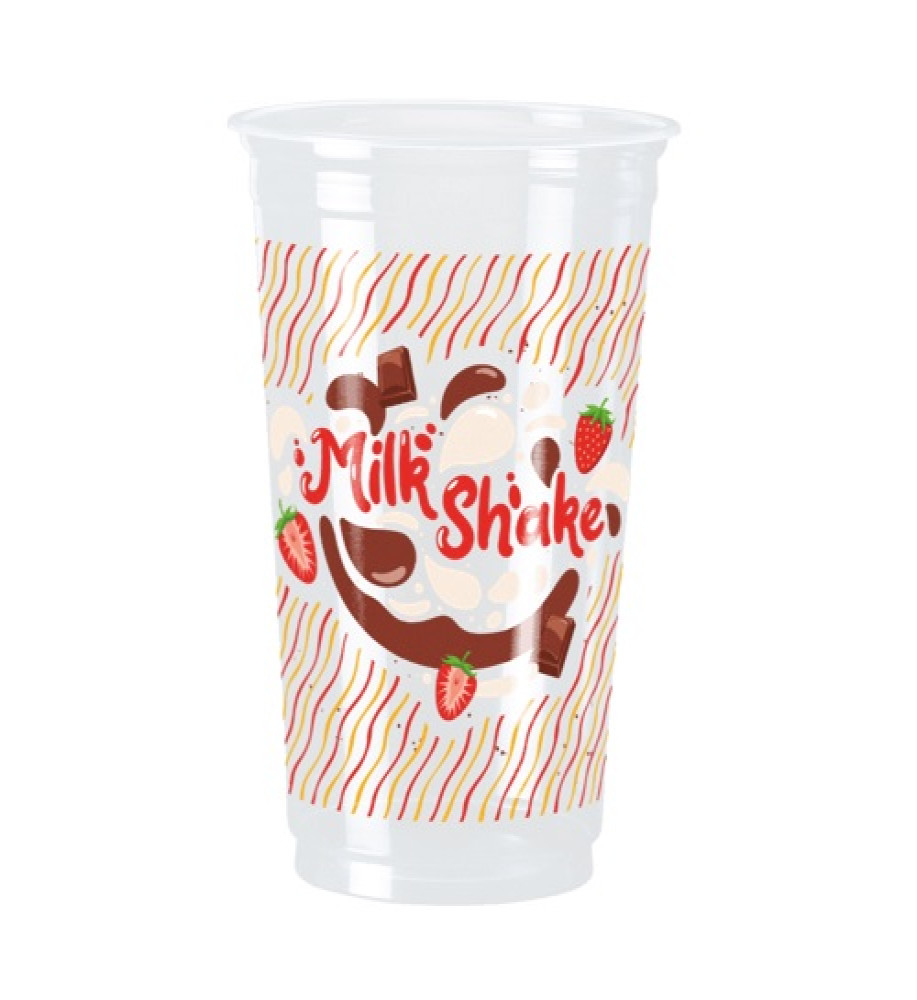 COPO DESCARTÁVEL 550ML MILKSHAKE CRISTALCOPO