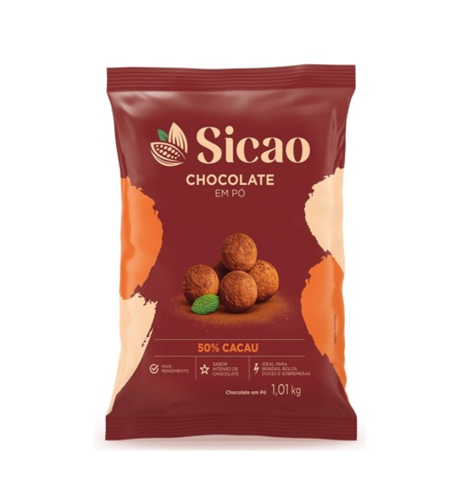 CHOCOLATE EM PÓ SICAO 50% 1KG