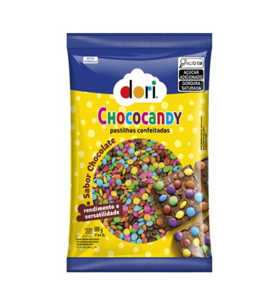 CONFEITO CHOCOCANDY PASTILHA 500G