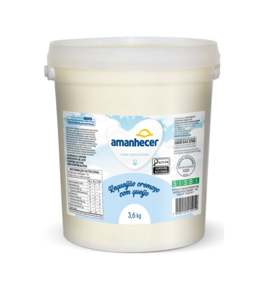 REQUEIJÃO CREMOSO AMANHECER 3,6KG