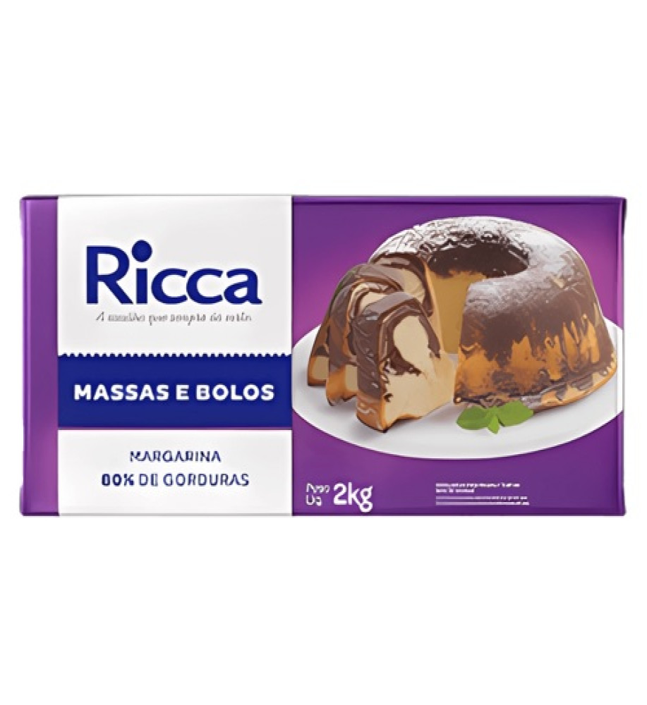 MARGARINA RICCA MASSAS E BOLOS 2KG