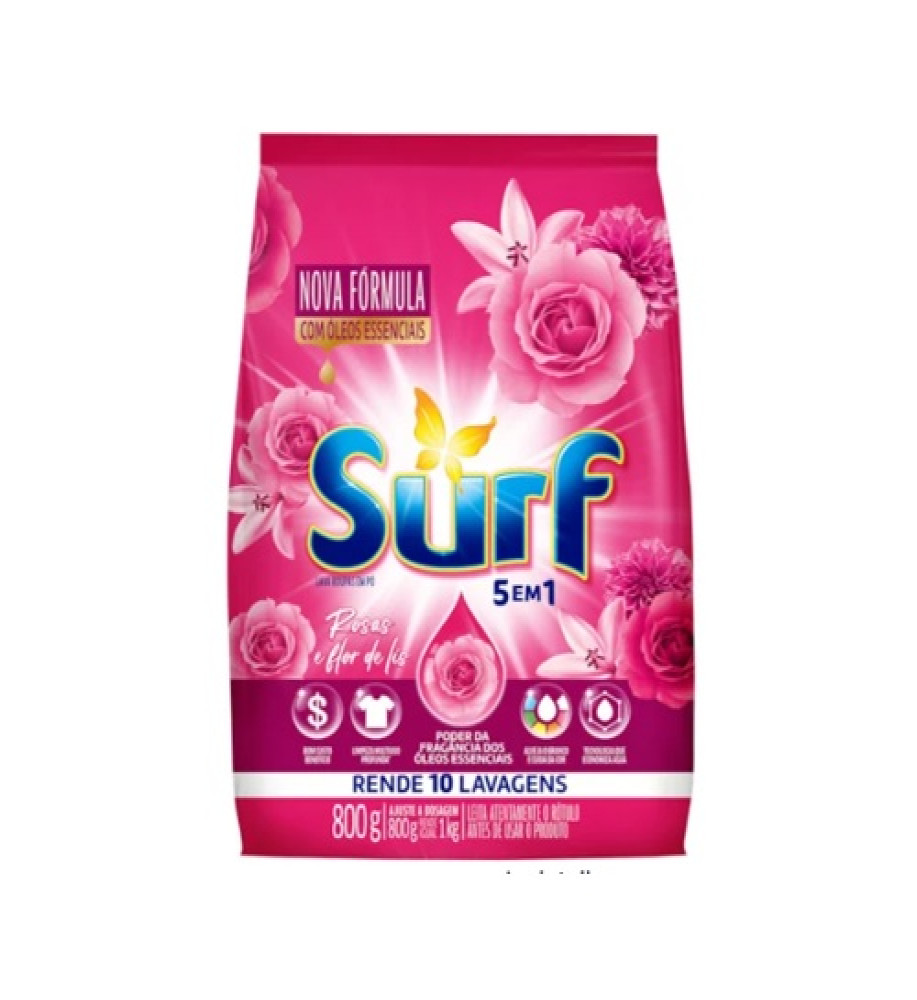 SABÃO EM PÓ SURF FLOR DE LIS 800GR