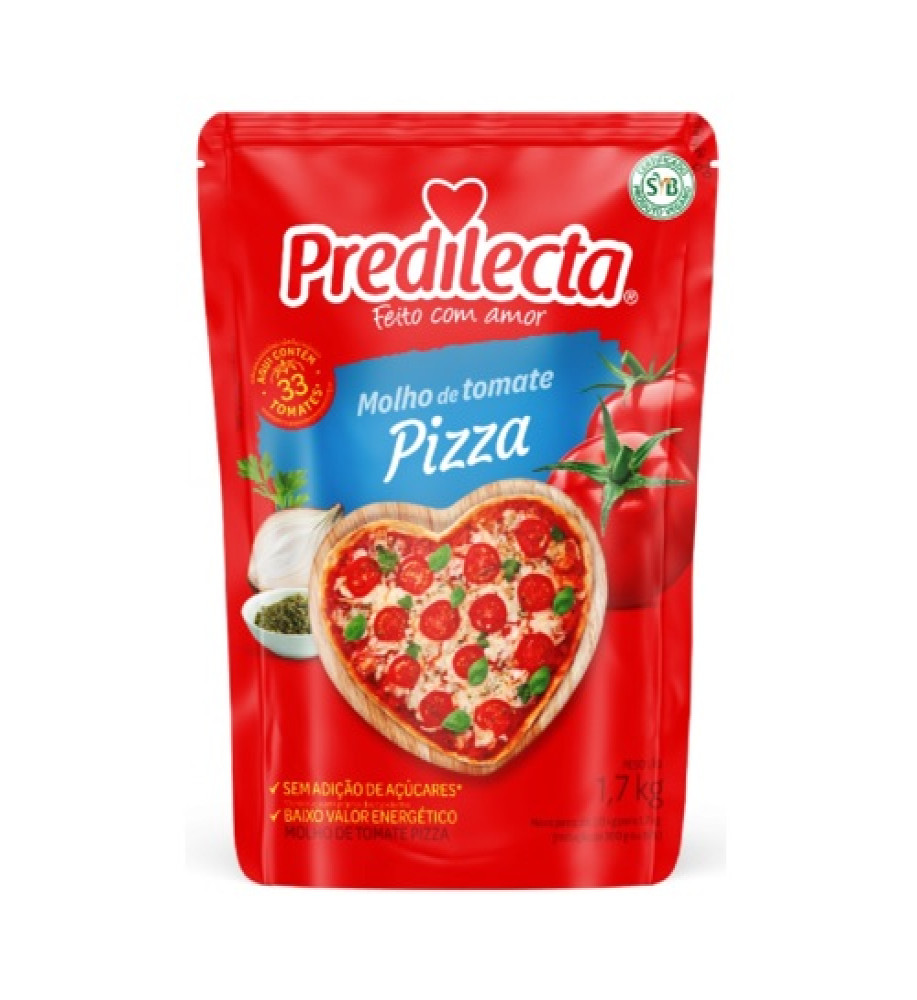 MOLHO TOMATE PIZZA PREDILECTA 1,7KG