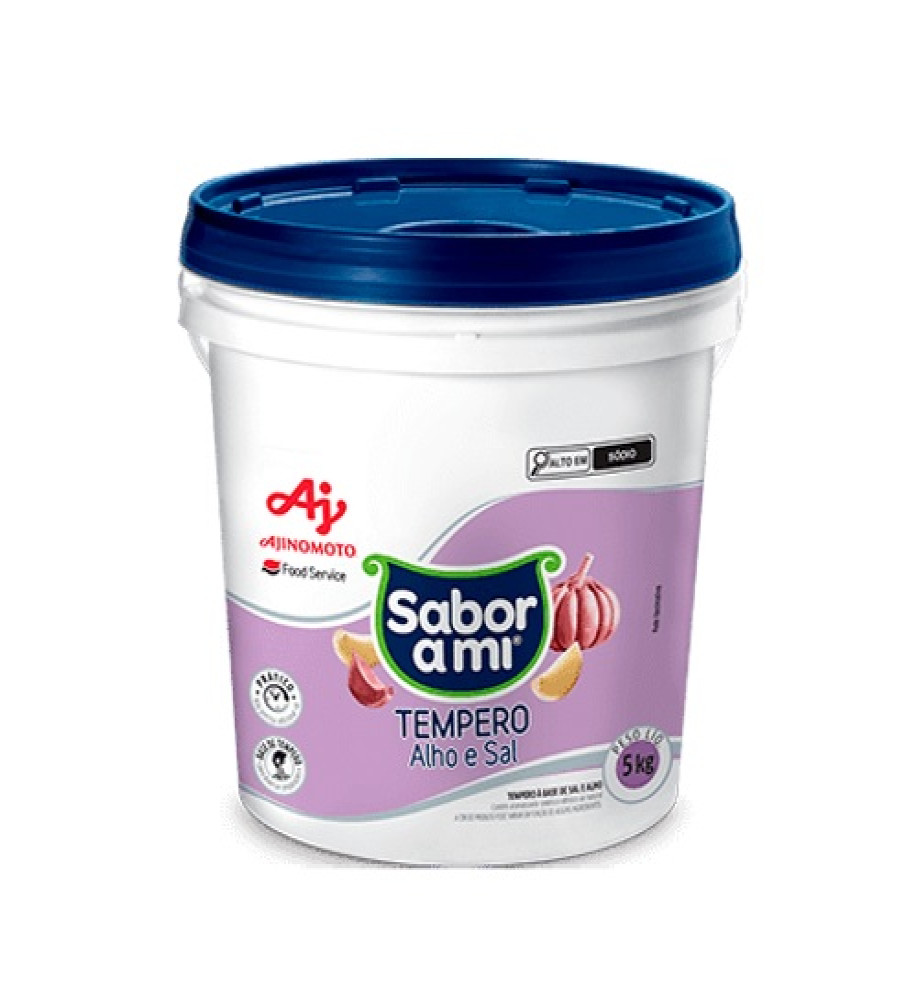 TEMPERO ALHO/SAL SABOR AMI 5KG