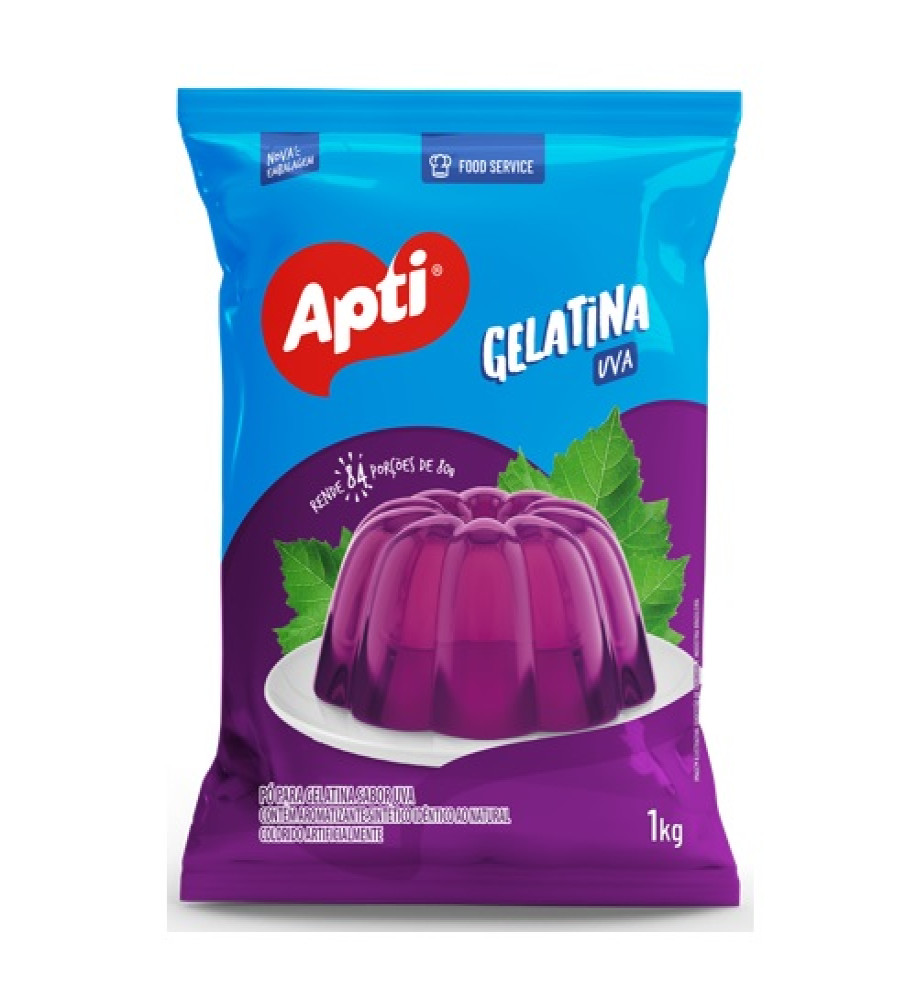 GELATINA EM PÓ UVA APTI 1KG