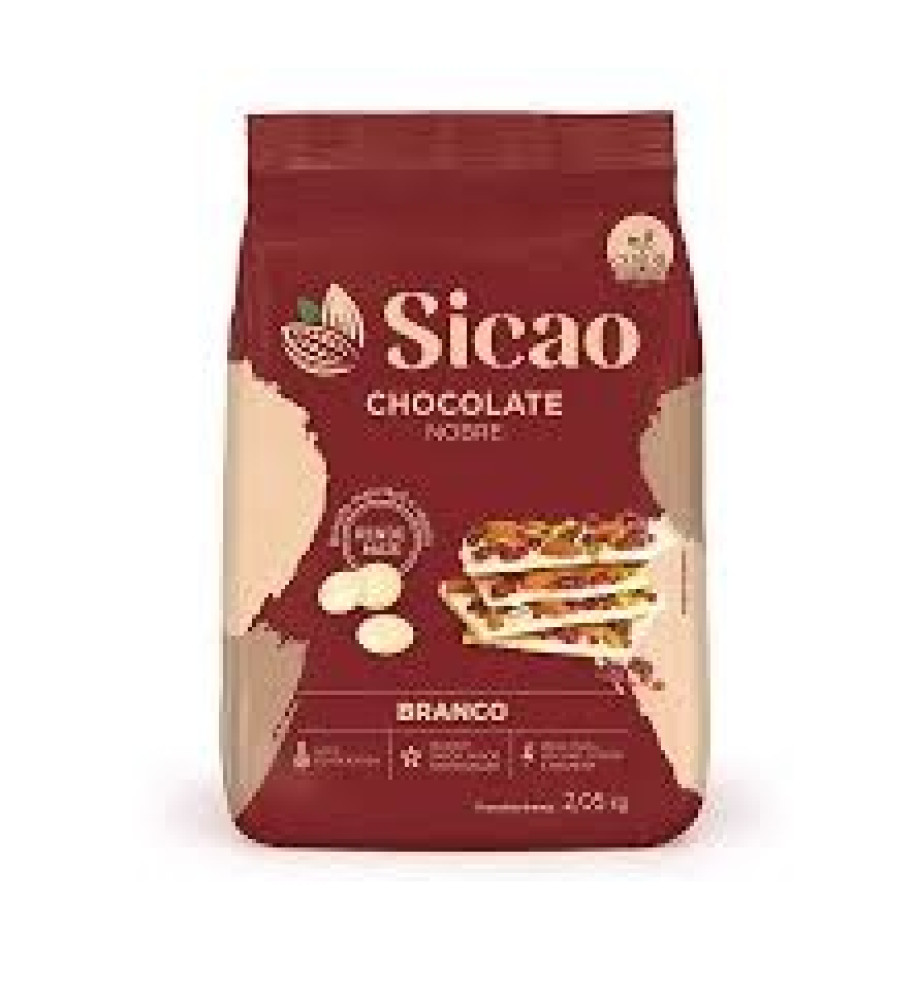 CHOCOLATE GOTAS BRANCO NOBRE SICAO 2KG