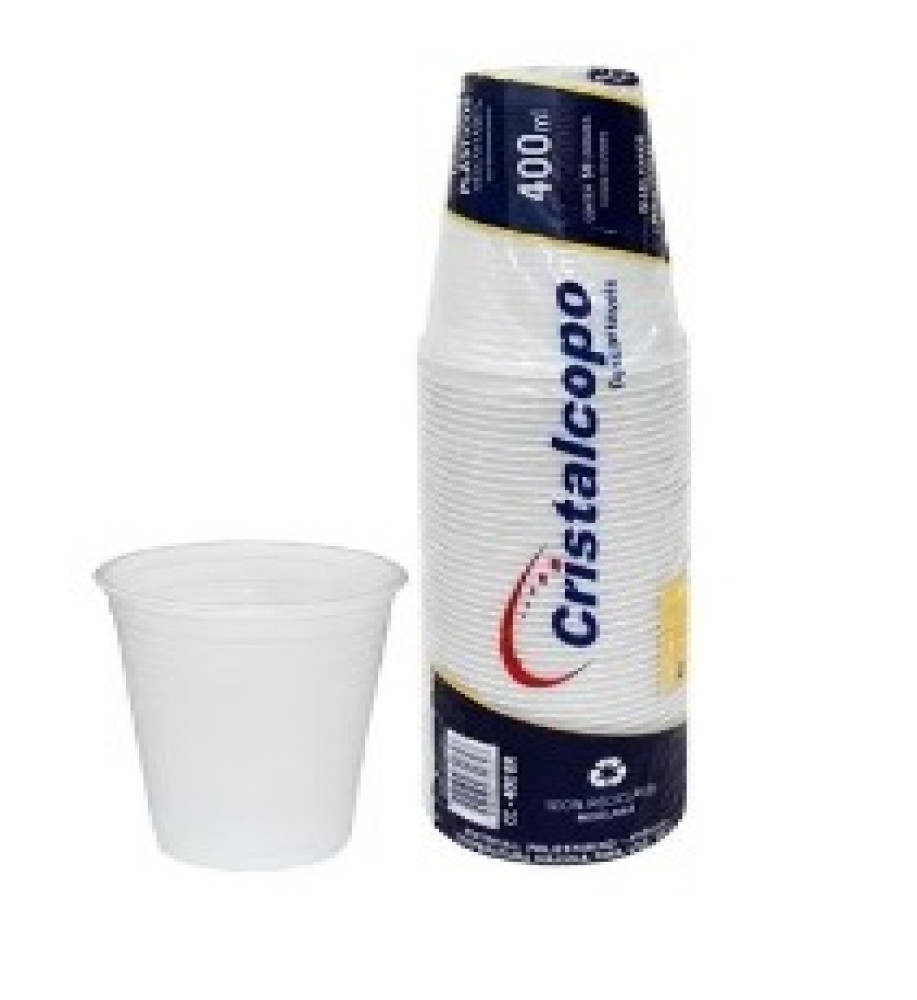 COPO DESCARTAVEL CRISTALCOPO 500ML C/100UN