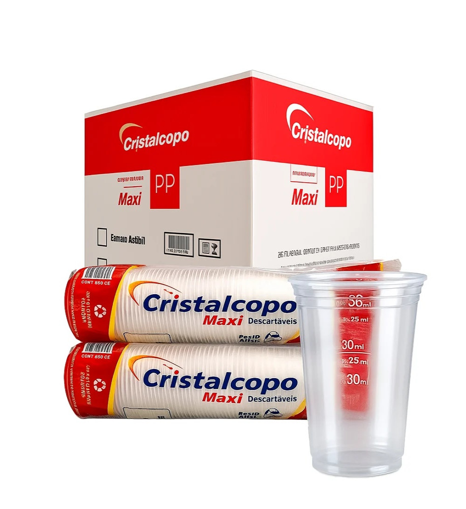 COPO DESCARTAVEL CRISTALCOPO 770ML C/30UN