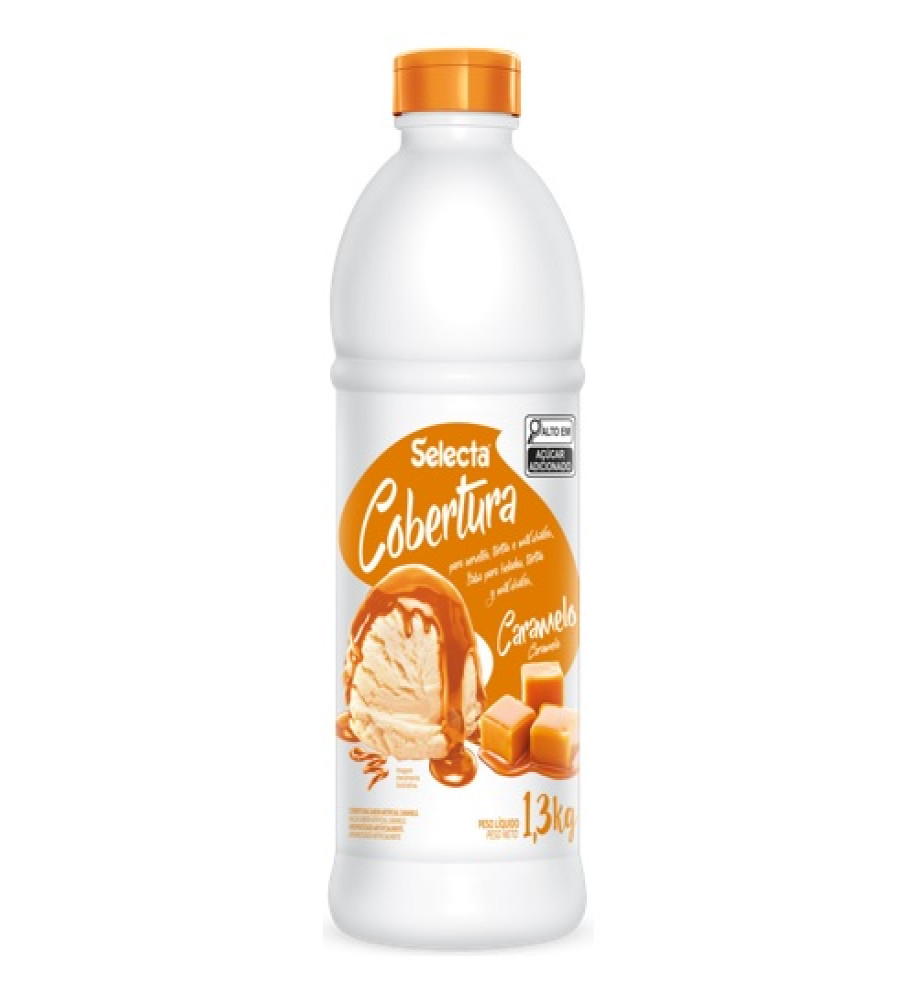 COBERTURA PARA SORVETE CARAMELO SELECTA 1,3KG