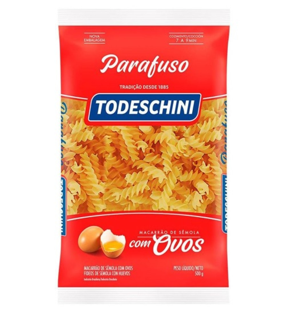 MACARRAO PARAFUSO TODESCHINI 500GR