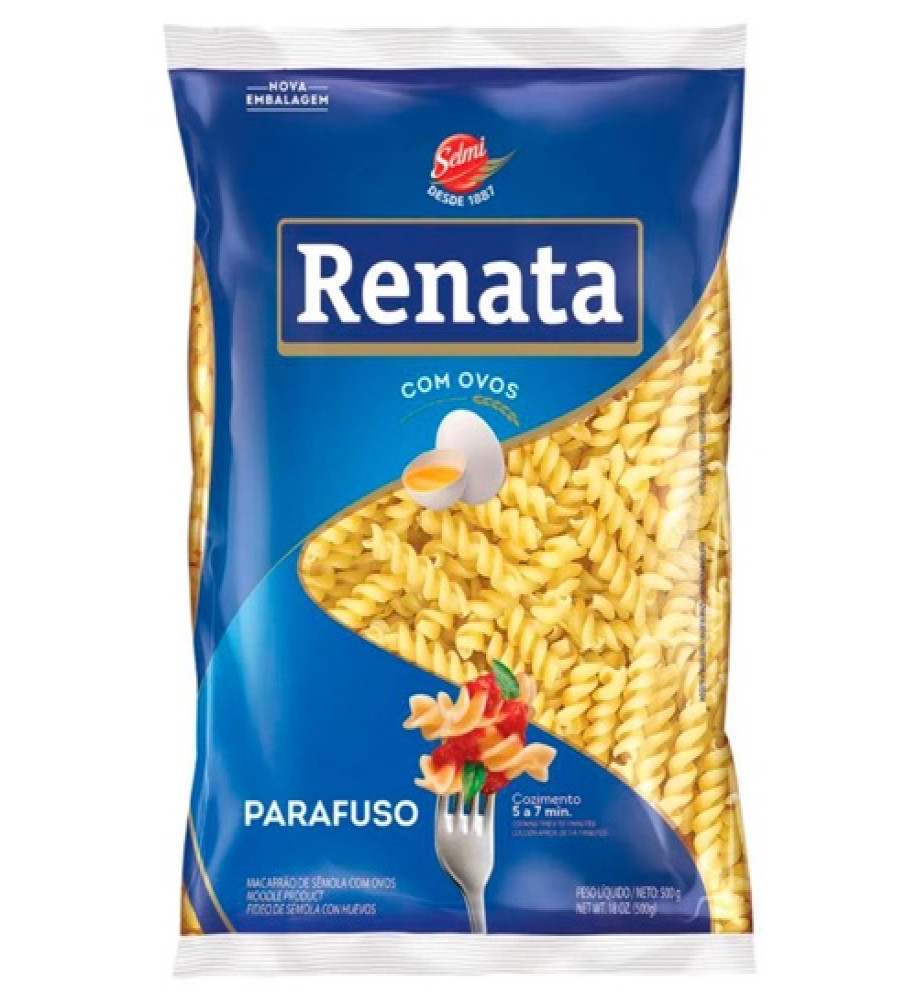 MACARRAO PARAFUSO RENATA 500GR
