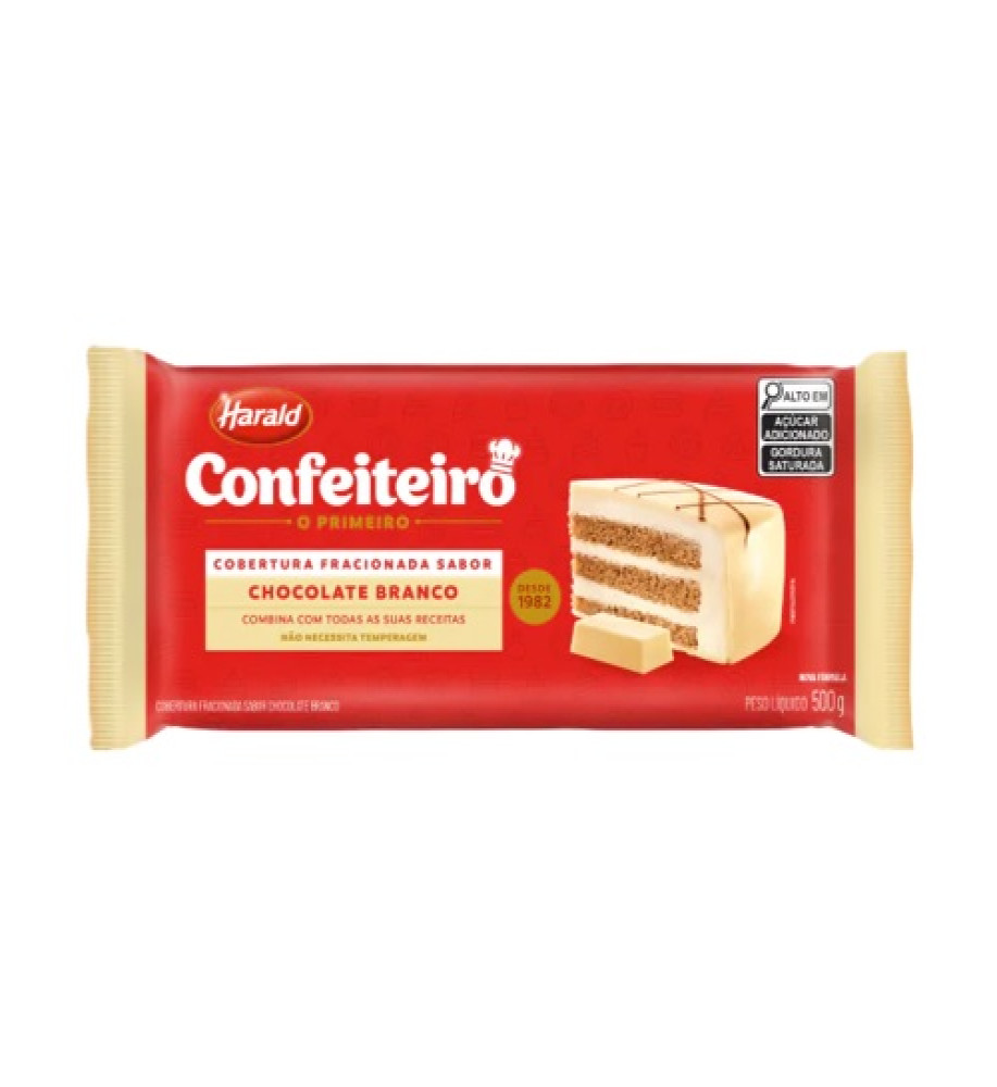 COBERTURA FRACIONADA BRANCA CONFEITEIRO 500G