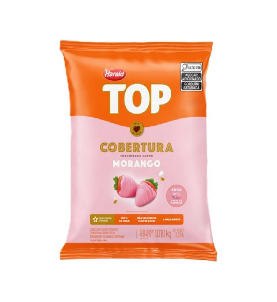 COBERTURA EM GOTAS MORANGO TOP 1KG