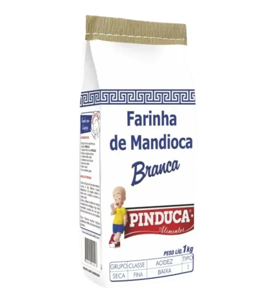 FARINHA DE MANDIOCA BRANCA PINDUCA 1KG