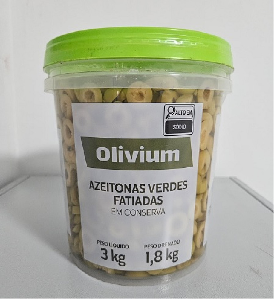 AZEITONA FATIADA OLIVIUM 1,8KG