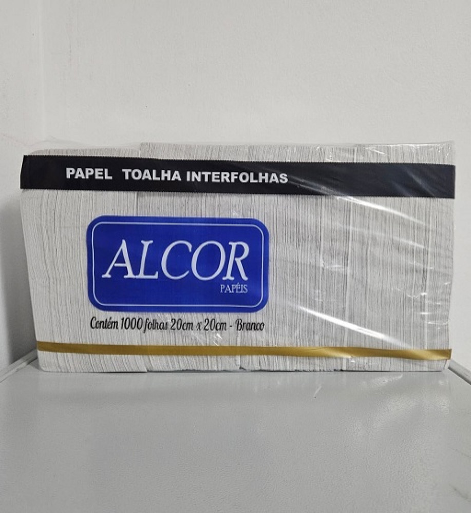 PAPEL TOALHA INTERFOLHA ALCOR C/1000