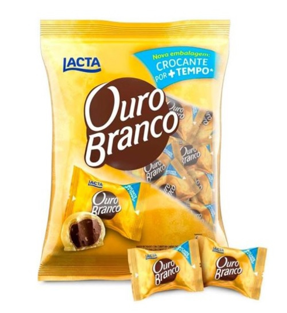 BOMBOM LACTA OURO BRANCO 1KG