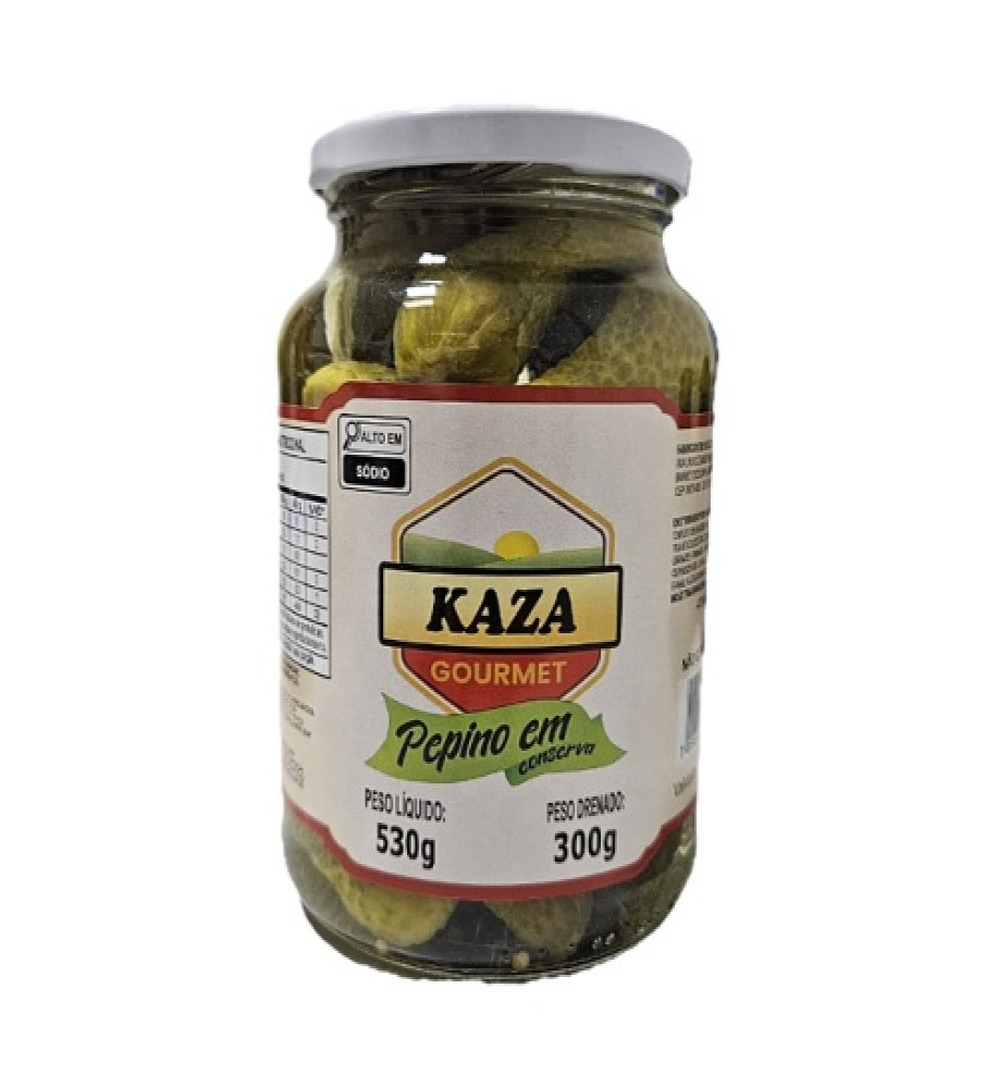 PEPINO EM CONSERVA KAZA GOURMET 300G