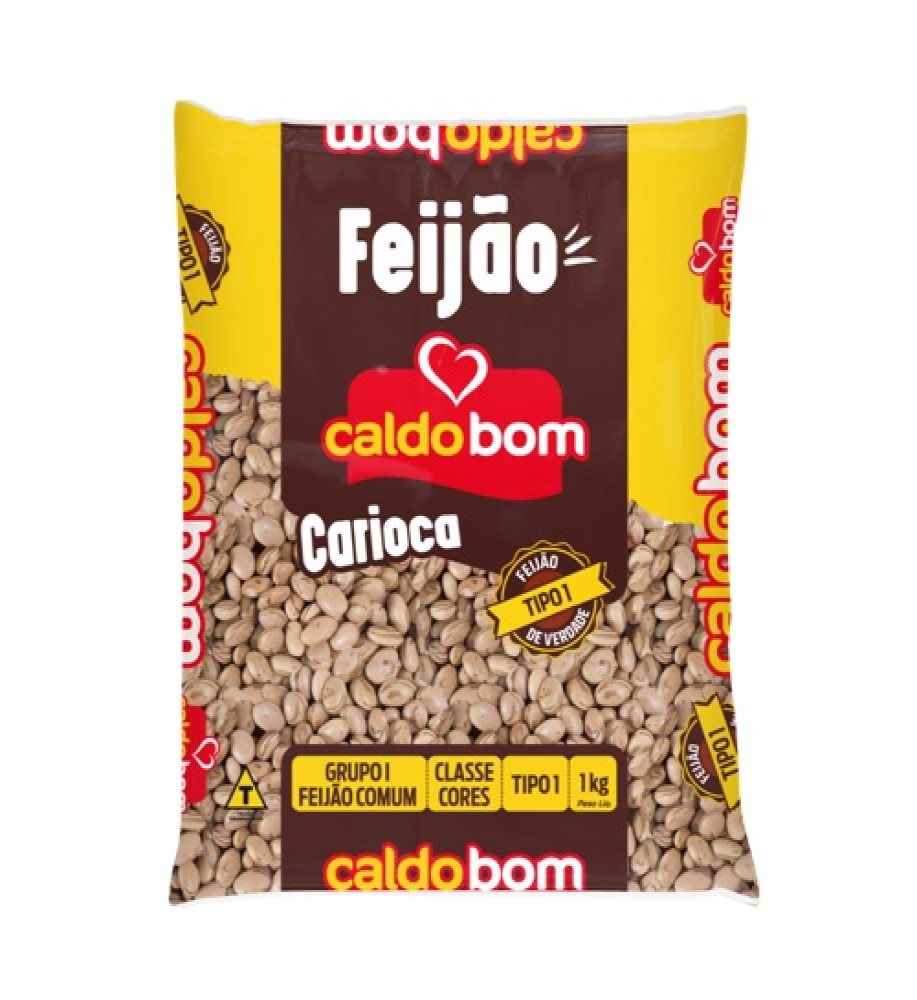 FEIJÃO CARIOCA CALDO BOM 1KG