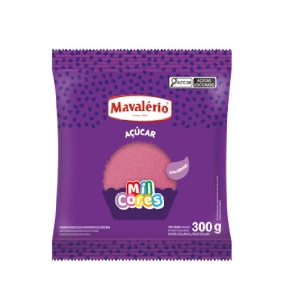 AÇÚCAR ROSA MAVALÉRIO 300G