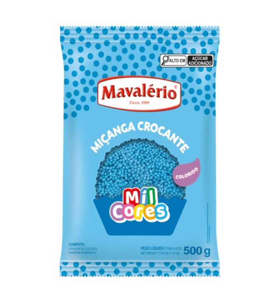 CONFEITO MIÇANGA AZUL MAVALÉRIO 500G