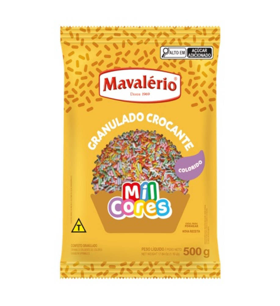 GRANULADO COLORIDO MAVALÉRIO 500G