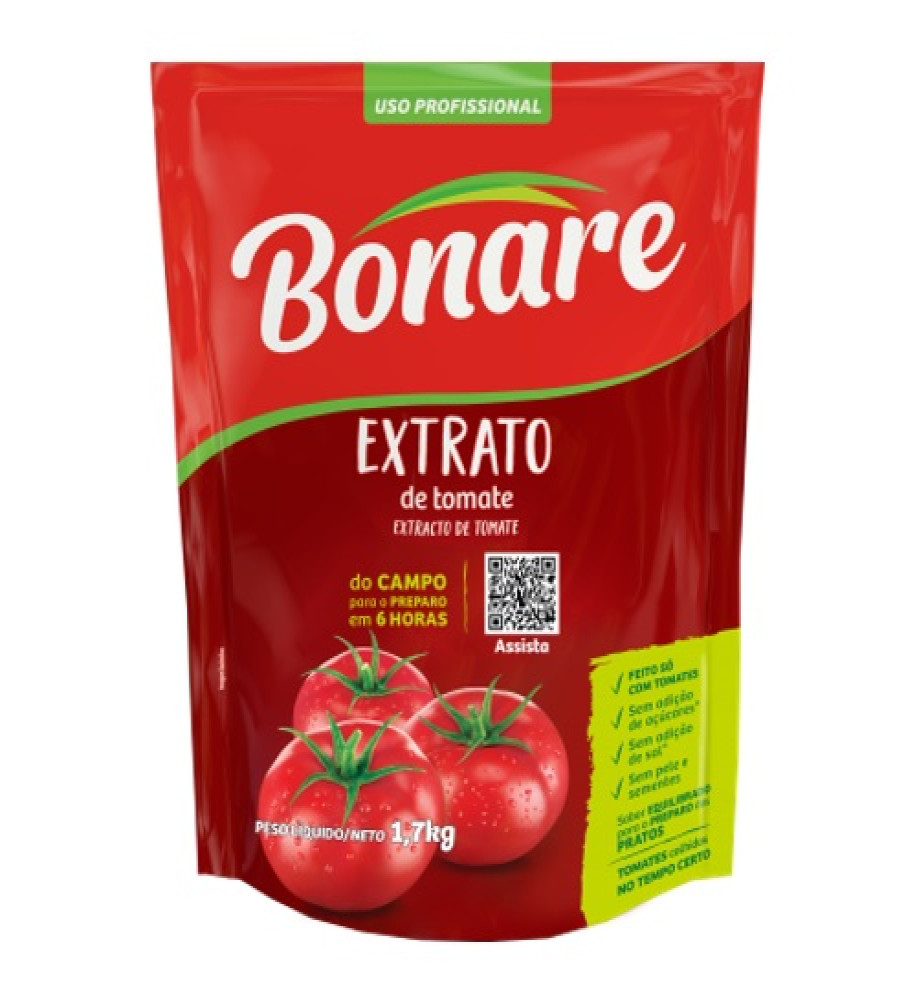 EXTRATO DE TOMATE TRADICIONAL BONARE 1,7KG