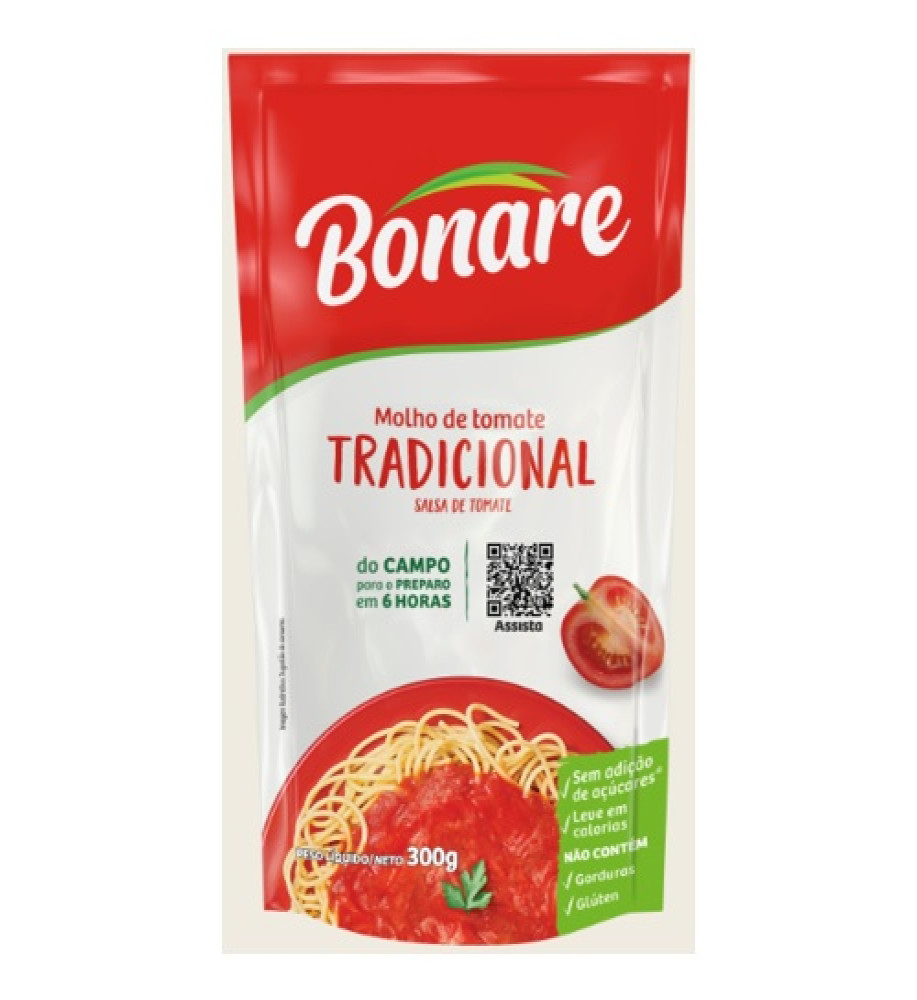 MOLHO  DE TOMATE BONARE 300G