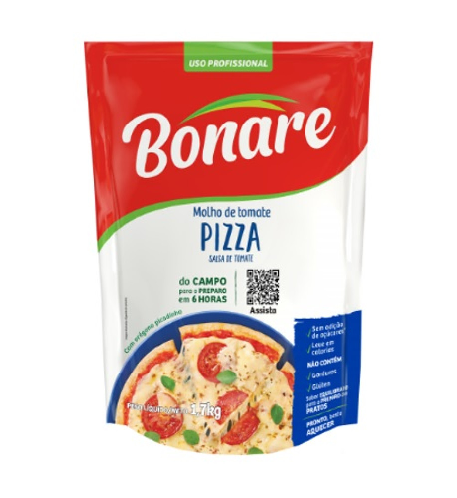 MOLHO DE TOMATE BONARE PIZZA 1,7KG