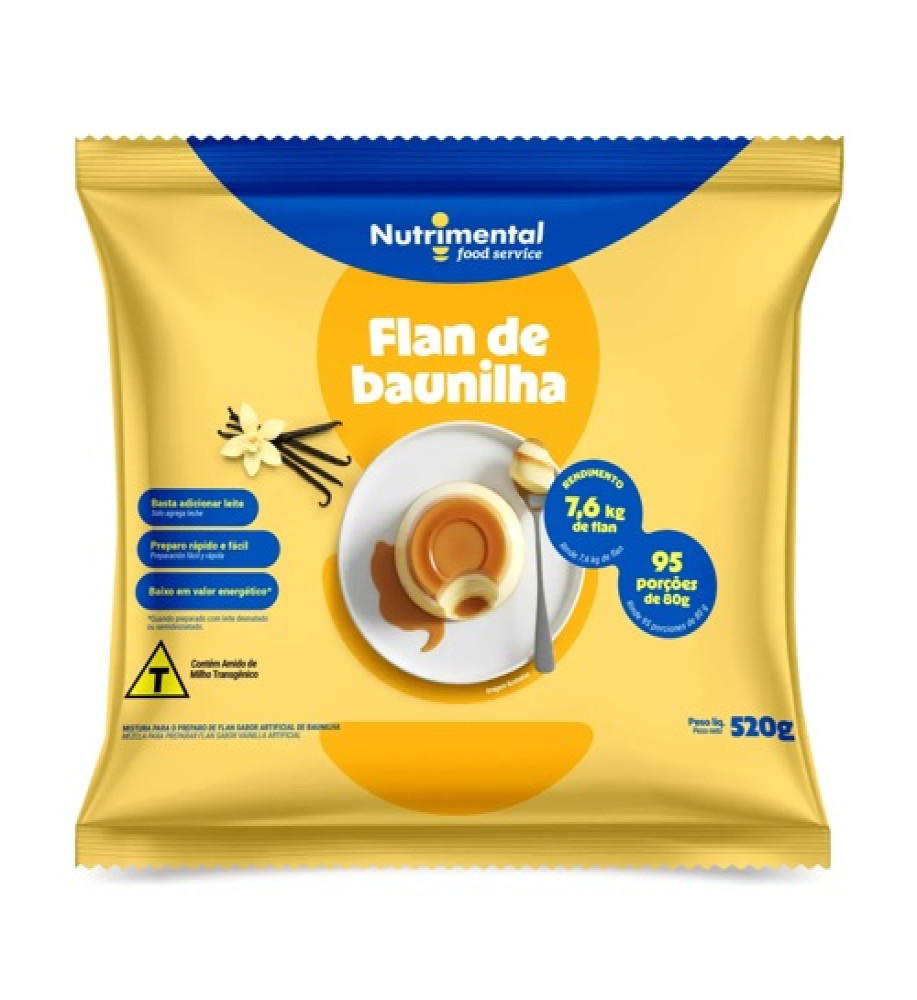 FLAN BAUNILHA NUTRIMENTAL 520G